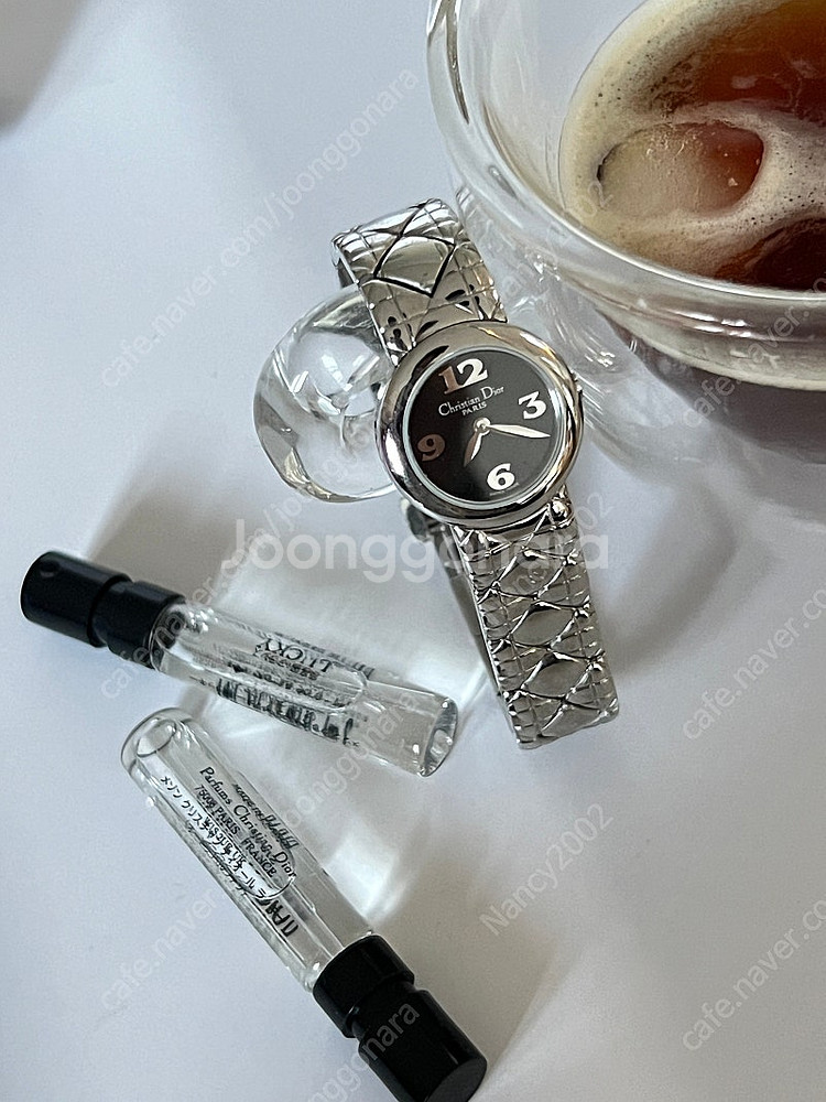 Christian Dior 까나쥬 패턴 브레이슬릿 블랙...--5