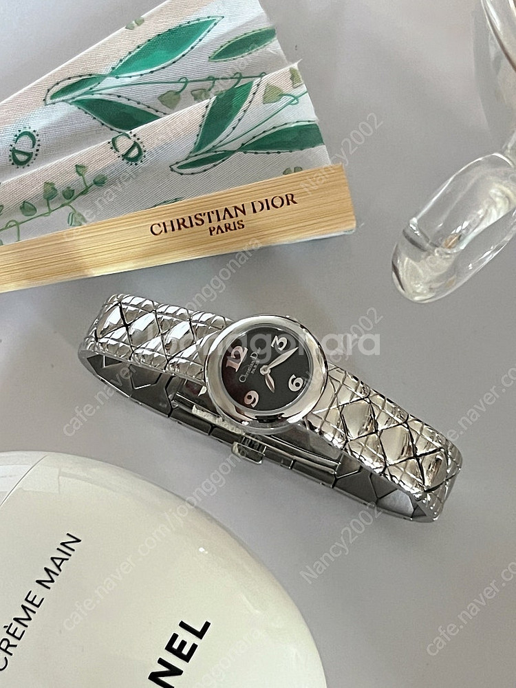 Christian Dior 까나쥬 패턴 브레이슬릿 블랙...--8