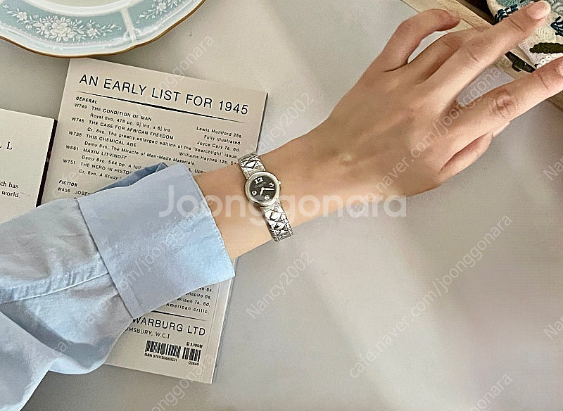 Christian Dior 까나쥬 패턴 브레이슬릿 블랙...--9