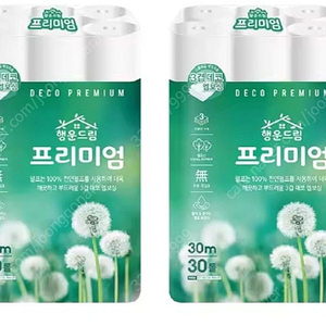특가)천연펄프 화장지 휴지 30미터 30롤×2팩(총60롤)무료배송17900원