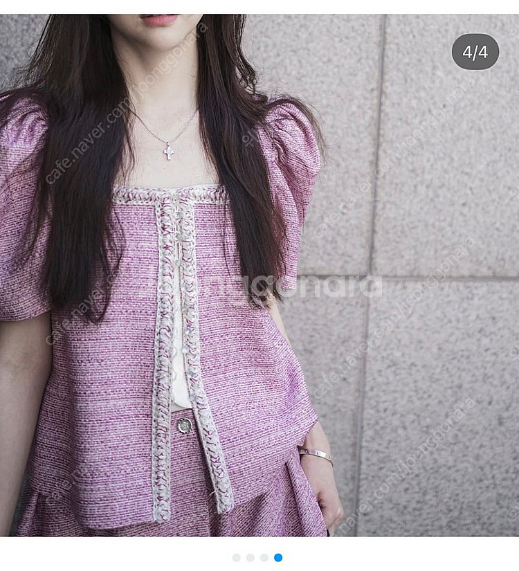 베르데오시도 로제 블라우스 판매(XS)--0