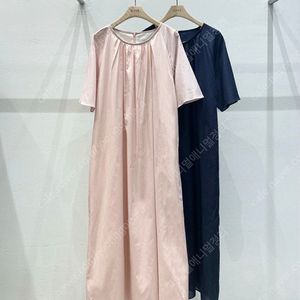 임부복 여름 원피스 네이비 셔링원피스