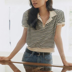 타낫 스트라이프 테리 티셔츠