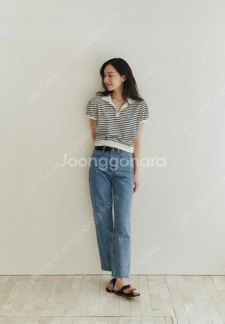 타낫 스트라이프 테리 티셔츠--1