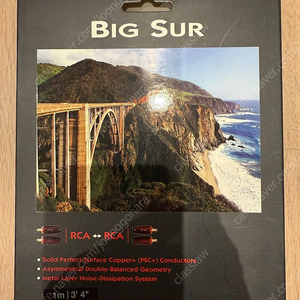 Audioquest 오디오퀘스트 Big Sur RCA 케이블
