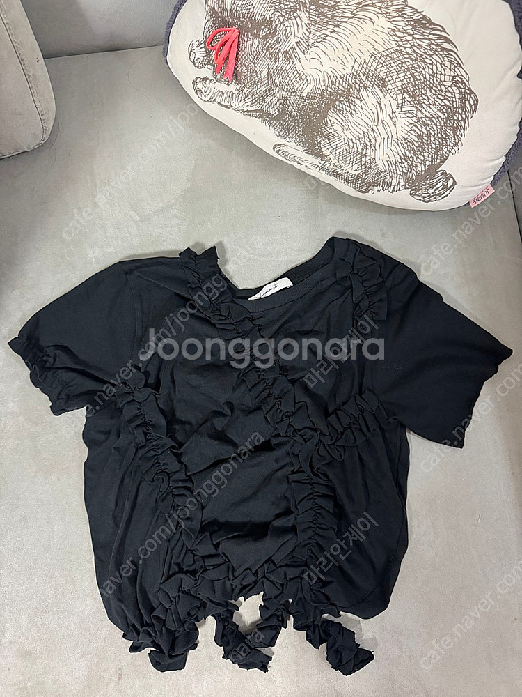 파인더스키퍼스,아플리케,키핀잇,프릴 티셔츠(새상품)넘프...--0