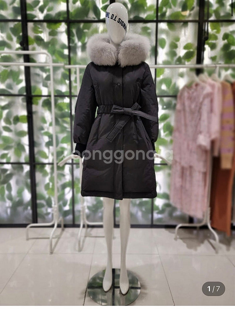 듀엘 폭스퍼 패딩 D234PSG814 롱패딩 타임 마인...--0