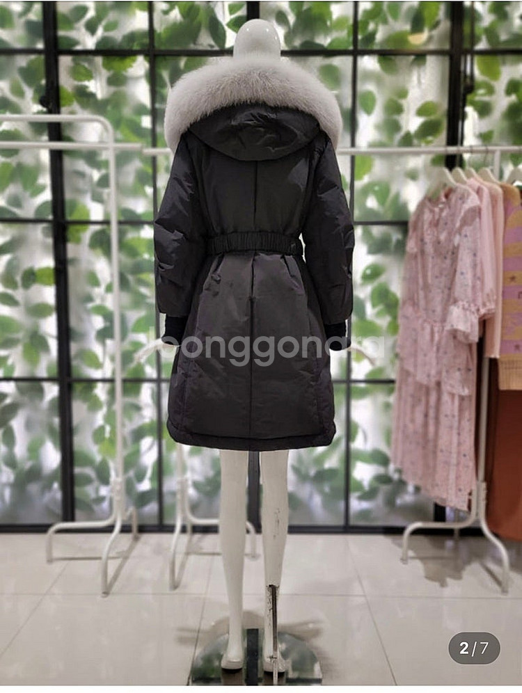 듀엘 폭스퍼 패딩 D234PSG814 롱패딩 타임 마인...--2