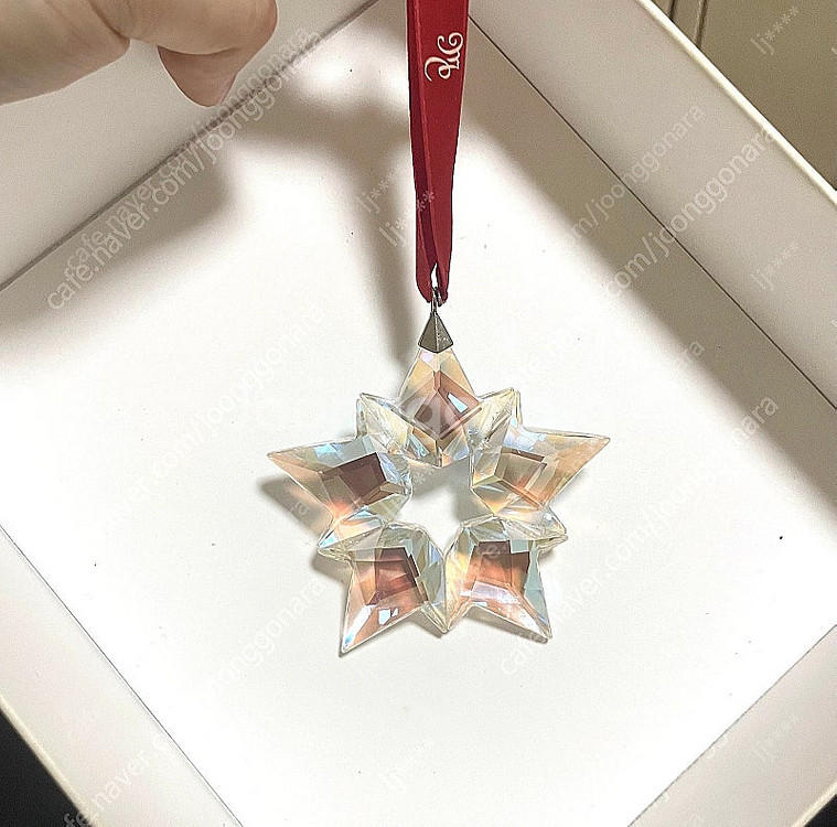 스와로브스키 오로라 오너먼트 장식품 7~ 7.5cm--0
