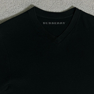 Japan Burberry knit 버버리 정품 골지 블랙 반팔 니트