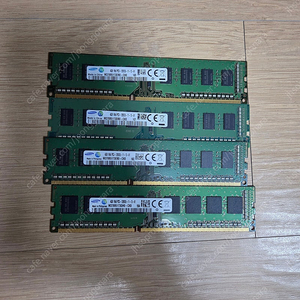 삼성 DDR3 4G pc12800 4개 일괄
