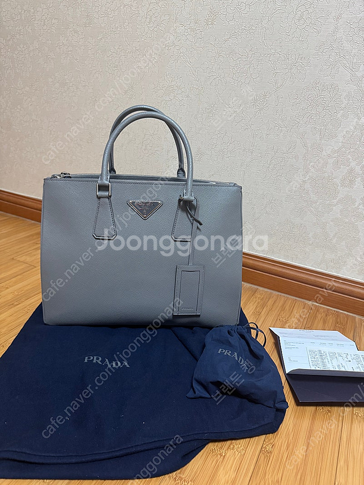 (새상품/마지막가격)프라다 남성 사피아노 갤러리아백 판...--4