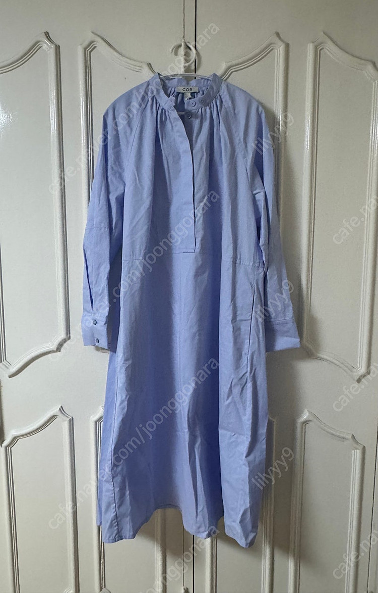 [새상품] COS 코스 릴렉스드핏 개더드 미디 셔츠 드레스 원피스 US8--4