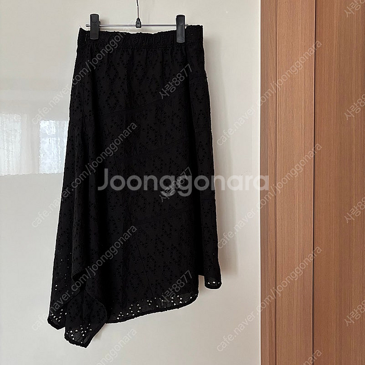 SJSJ 20년 아일렛 레이스 펀칭 언발란스 스커트 치...--0