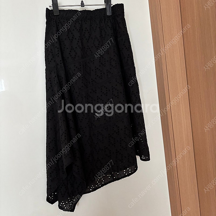 SJSJ 20년 아일렛 레이스 펀칭 언발란스 스커트 치...--2