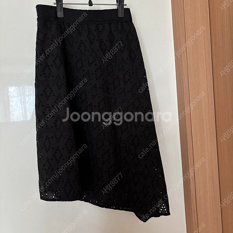 SJSJ 20년 아일렛 레이스 펀칭 언발란스 스커트 치...--4