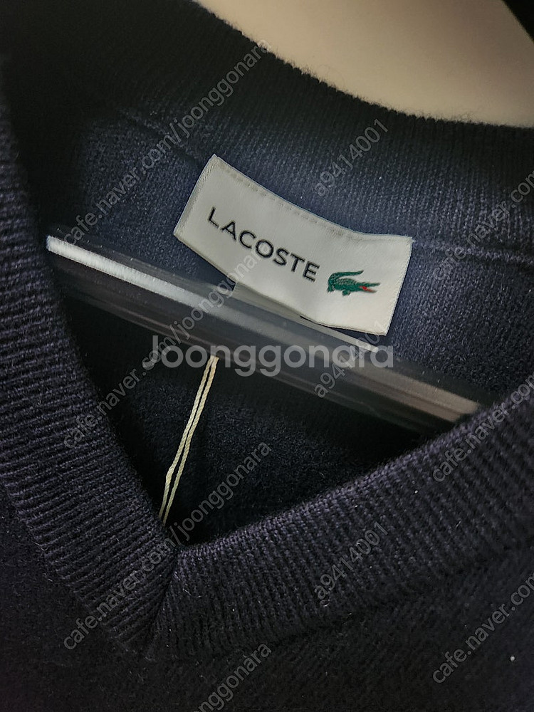 라코스테 브이넥 조끼 풀오버 베스트 Wool 100% ...--3