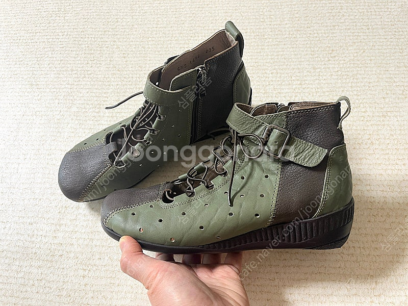 (새상품) 여성 양가죽 수제화 샌들 부츠 235--0