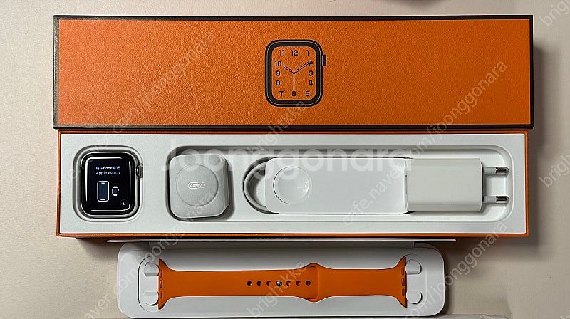 애플워치6 에르메스 실버 44mm--0