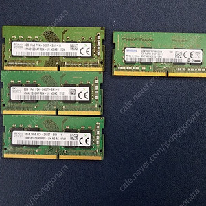 노트북용 메모리 램 DDR4 8GB 4개 당1.6만~2만 (2133~3200MHz) 팝니다.