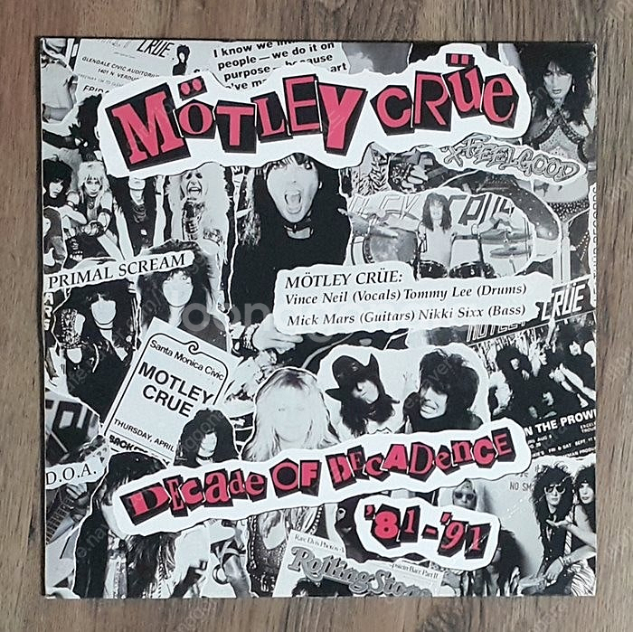 라이센스 엘피 LP Motley Crue - Decad...--0
