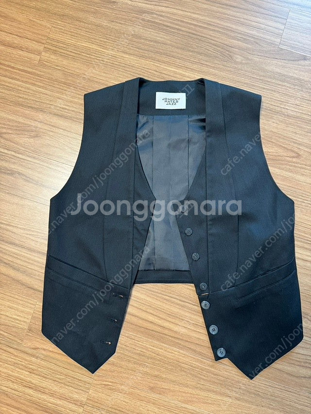 쟈니헤잇재즈 블랙 베스트 조끼--3