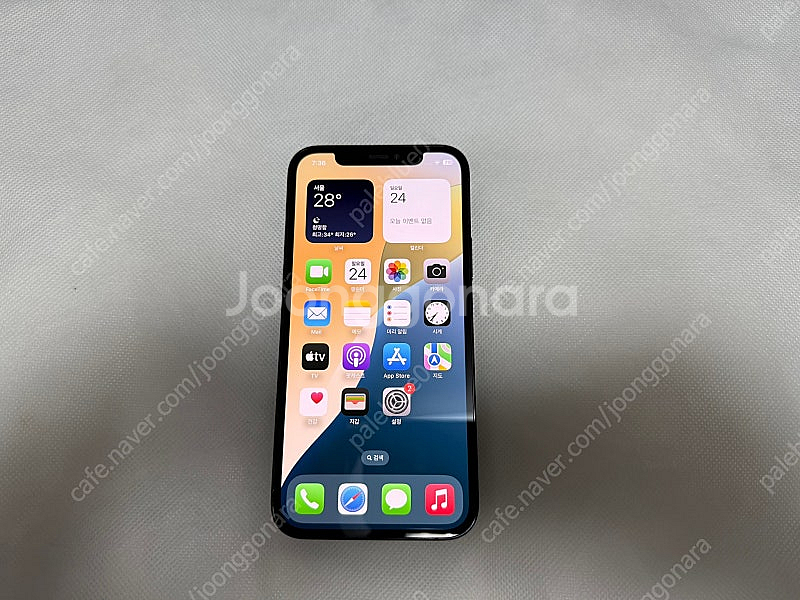 아이폰12프로 256G 퍼시픽블루 - 배터리 89%--0