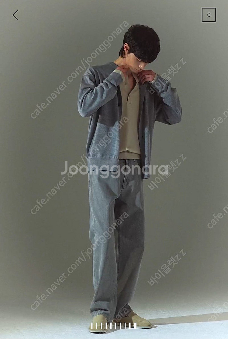 한섬 타임옴므 2025년 신상 세미와이드 데님 남성 팬...--7