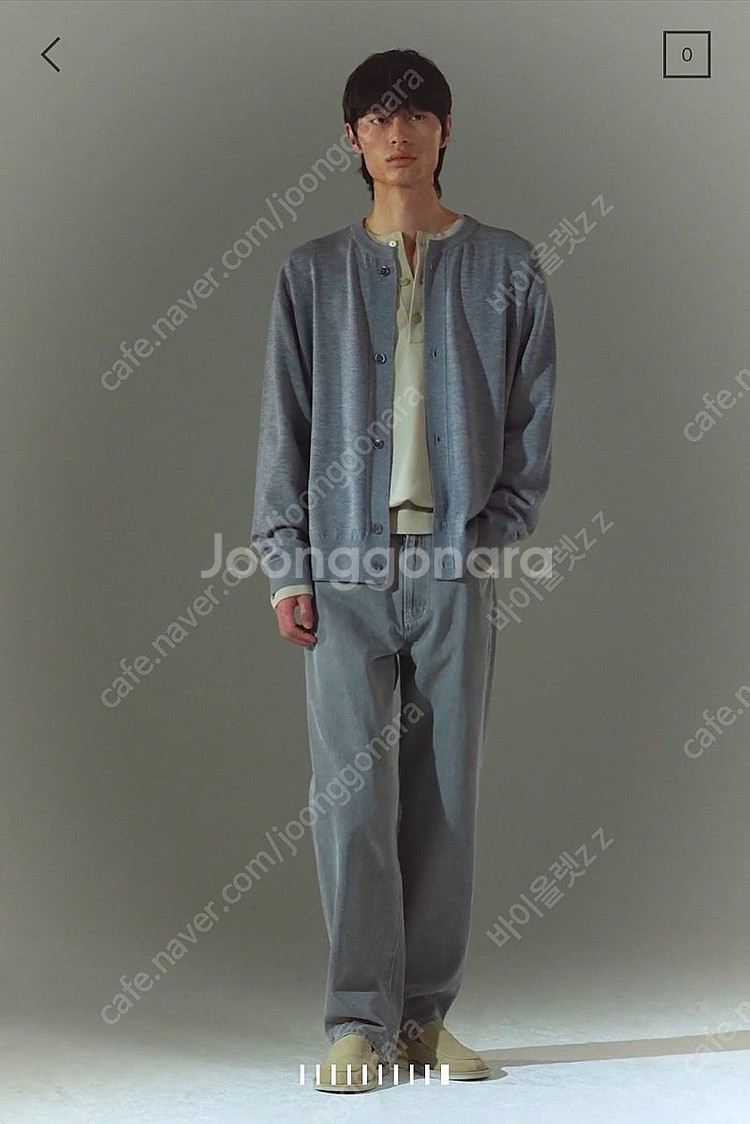 한섬 타임옴므 2025년 신상 세미와이드 데님 남성 팬...--9