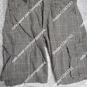 재팬 리바이스 00s 하운드투스체크패턴 (hound's-tooth check) 반바지(폴로디자인,상태좋음) 20,800원(택배비별도) 32사이즈 하프팬츠