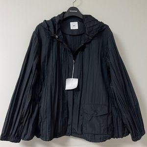 구호 후드 아우터 블랙 55~66