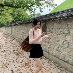 레예 알파카 랩 니트 핑크 reyeh 윤원마켓