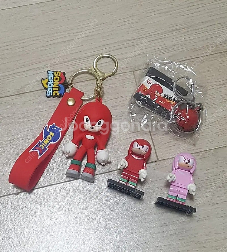 소닉 / 너클즈 키링 블럭 레고 고리--0