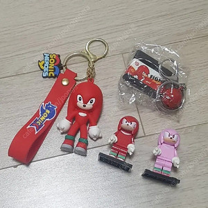 소닉 / 너클즈 키링 블럭 레고 고리