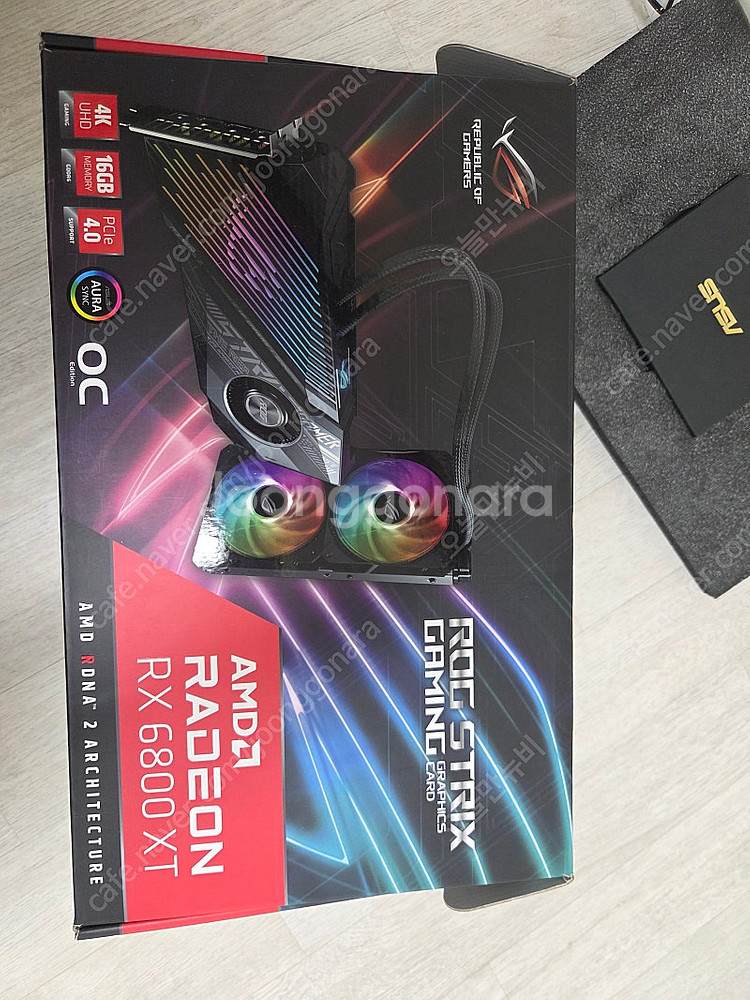 그래픽카드 ASUS RX6800XT 팝니다 (ROG S...--2