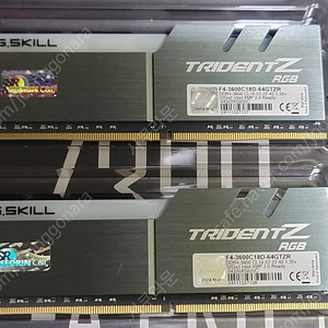 G.SKILL DDR4 3600 CL18 TRIDENT Z RGB 64G(32Gx2) 서린정품 팝니다