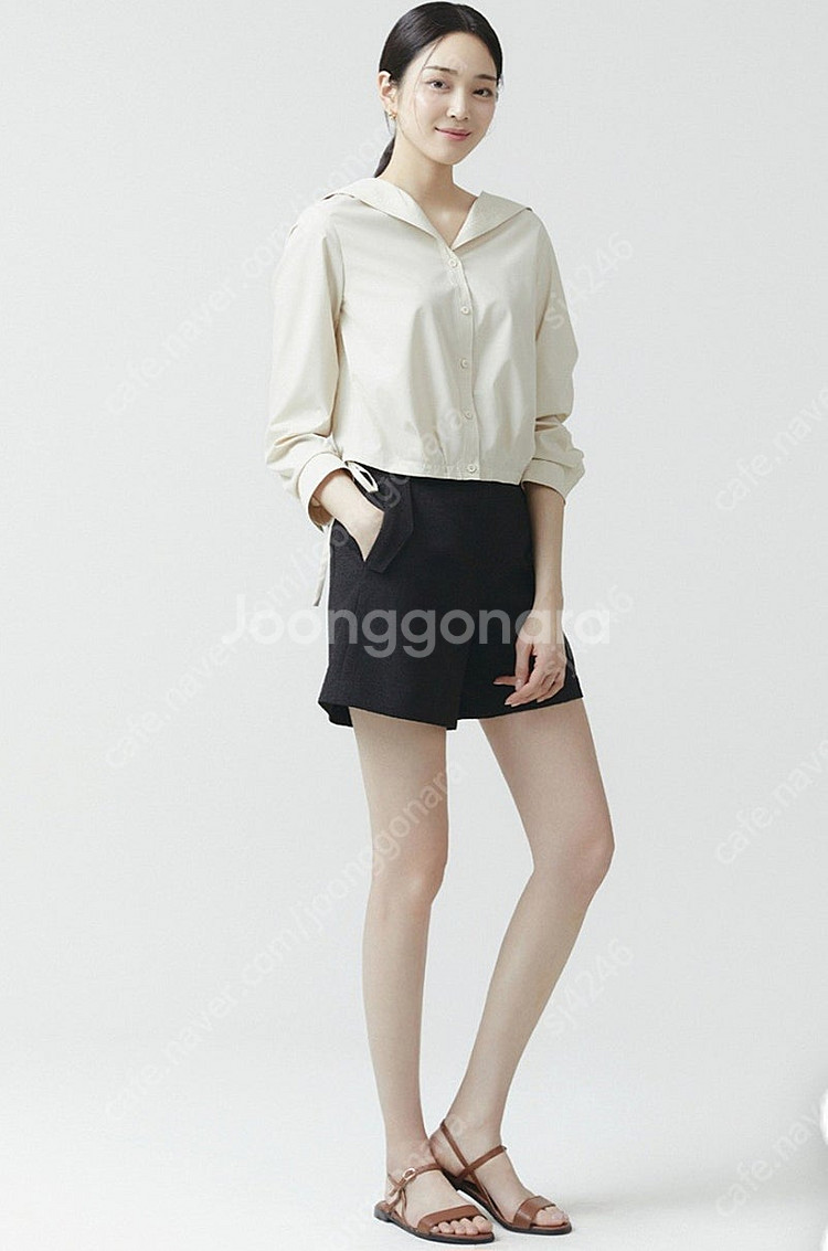(블루색상 판매)잇미샤24SS 빅카라 블라우스 55사이...--4