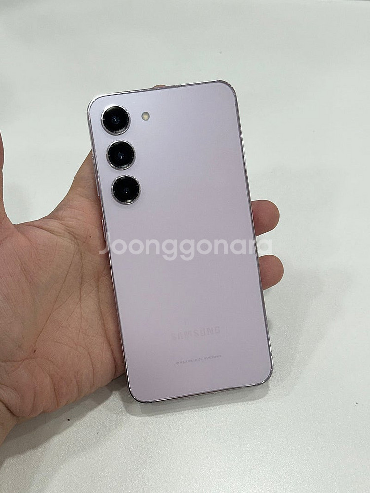 갤럭시S23 (G911) 라벤더 256GB 무잔상 외관 S급 38만원 판매합니다!--6