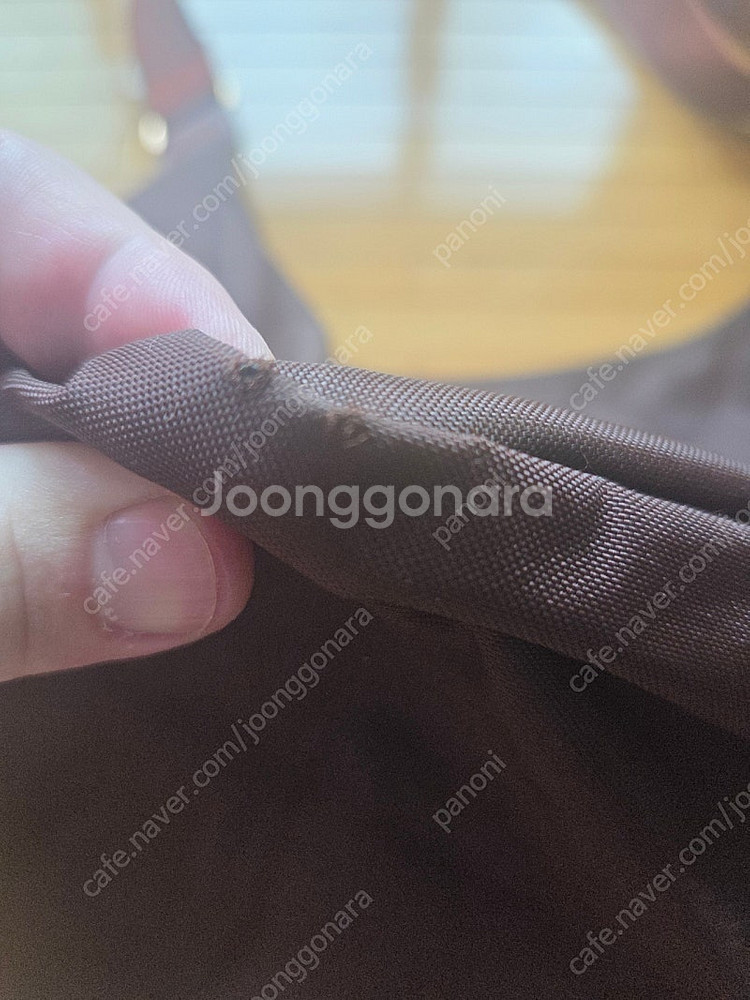 롱샴 호보백 브라운 택포--2