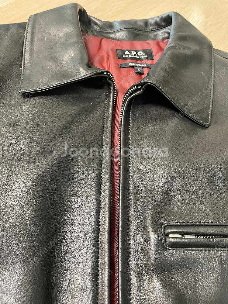 A.P.C 아페쎄 자켓 천연소가죽 리미티드 에디션 L사...--2