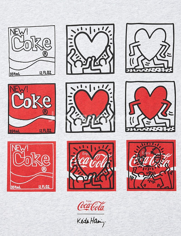 유니클로 keith x coca 티셔츠--0