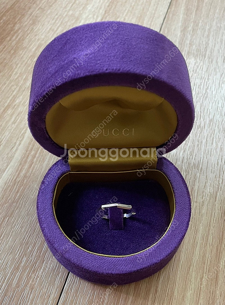 구찌 링크 투 러브 링 18k 20호 화이트 골드 미러...--1
