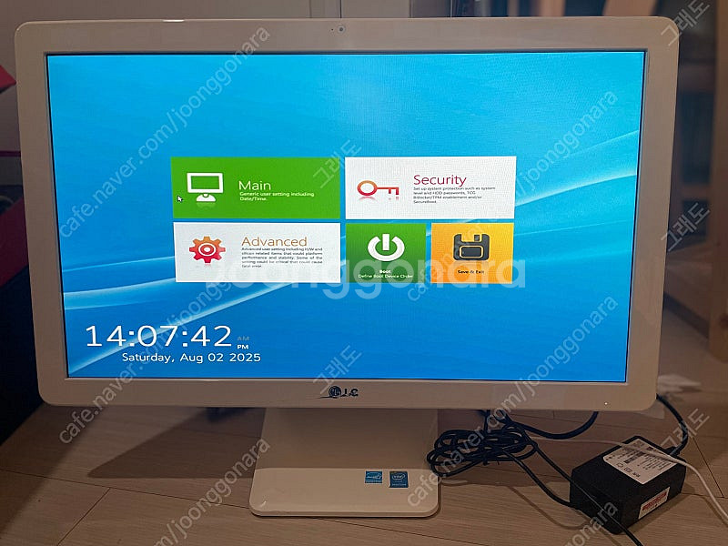 LG 올인원 pc lg22v24 3만--0