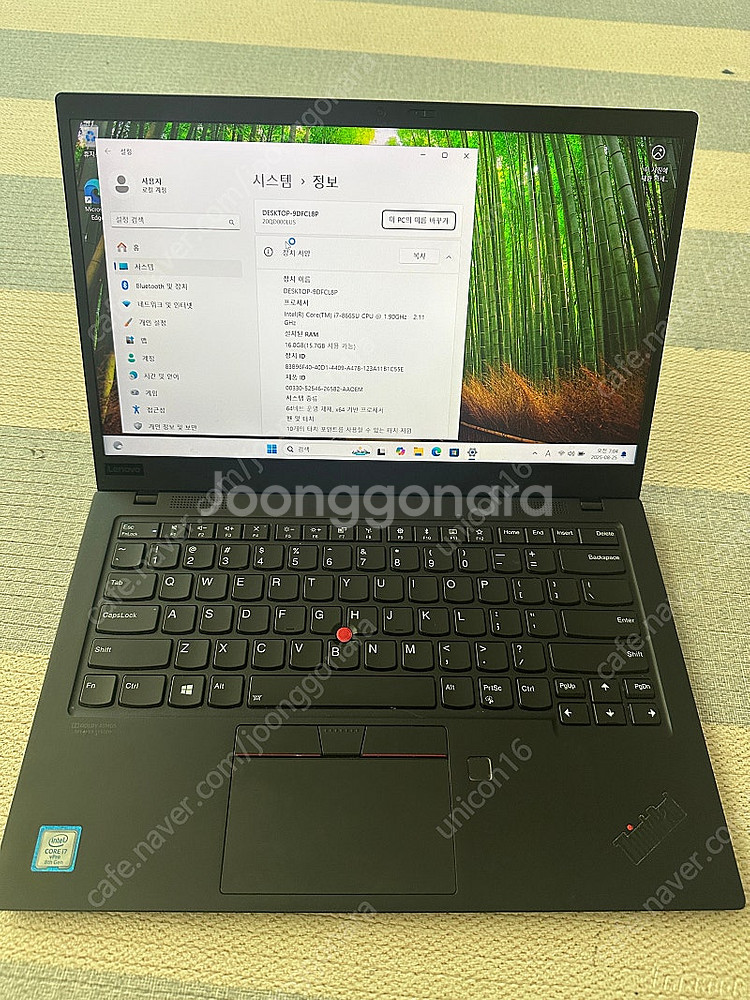 32만) x1 카본 7세대, i7, 16gb, 256g...--0