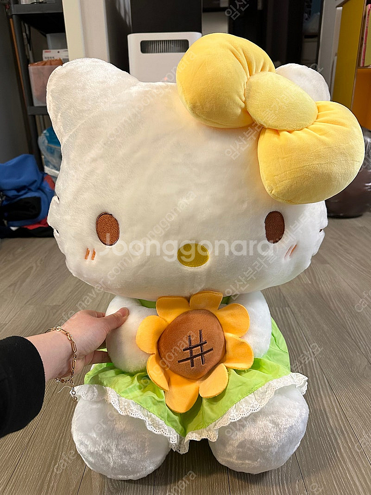 헬로키티 희소성 해바라기 특대형 인형(새상품) 3900...--0
