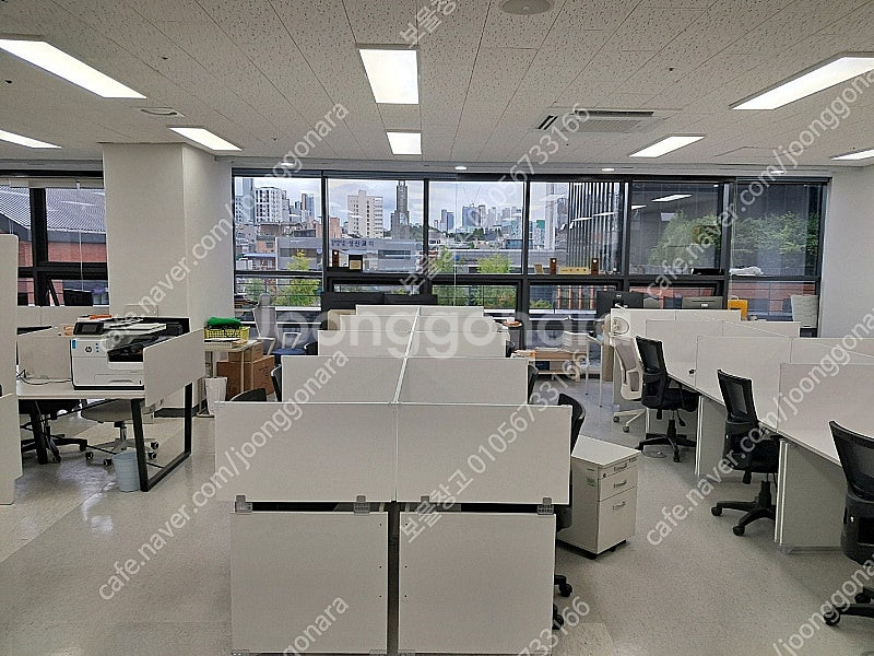 깔끔 사무실책상 W1200책상 외 (파티션/의자/책장/...--3