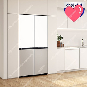 삼성 비스포크 키친핏 4도어 640리터 냉장고 새상품 삼성 무상설치 RM70F63R2ZG