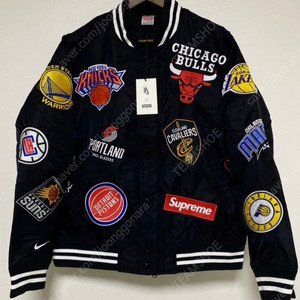 Supreme X NIKE NBA TEAM WARMUP JACKET BLACK L