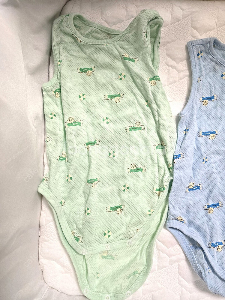 아기 메쉬 민소매 바디수트 80사이즈 4벌 상태좋음--1