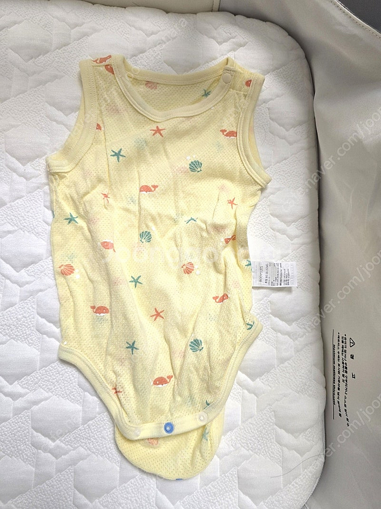 아기 메쉬 민소매 바디수트 80사이즈 4벌 상태좋음--4